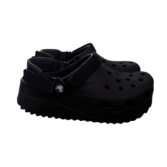 Crocs Classic Platform hiker xscape Clogs Black Women’s Chunky Sandals women’s 8 - Picture 8 of 9